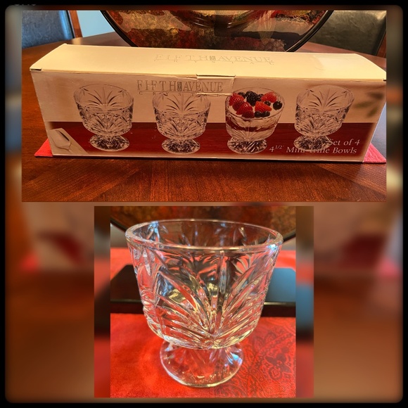 Fifth Avenue Crystal Other - Fifth Avenue Crystal-Set of Four Mini Trifle Bowls-4 1/2”